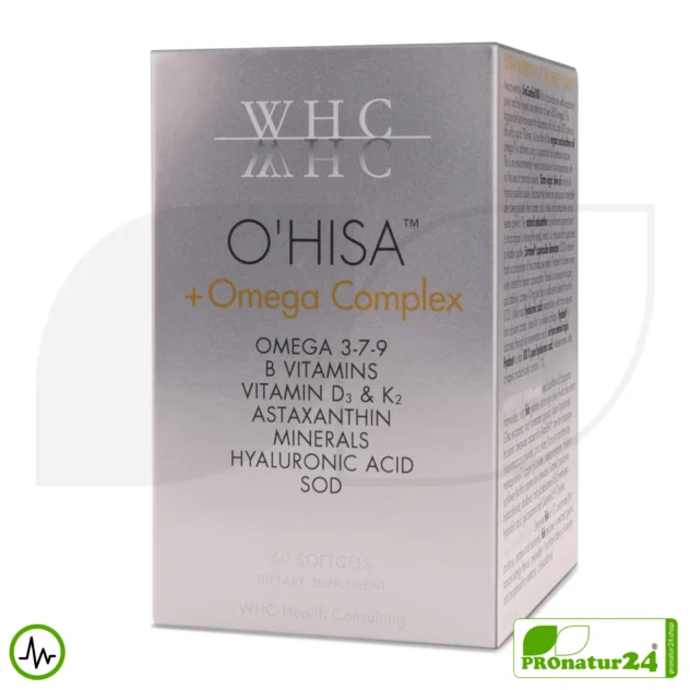 WHC O'HISA™️ + Omega Complex | Omega-3 Fatty Acids, Vitamins, Minerals, ... your daily beauty care from within!