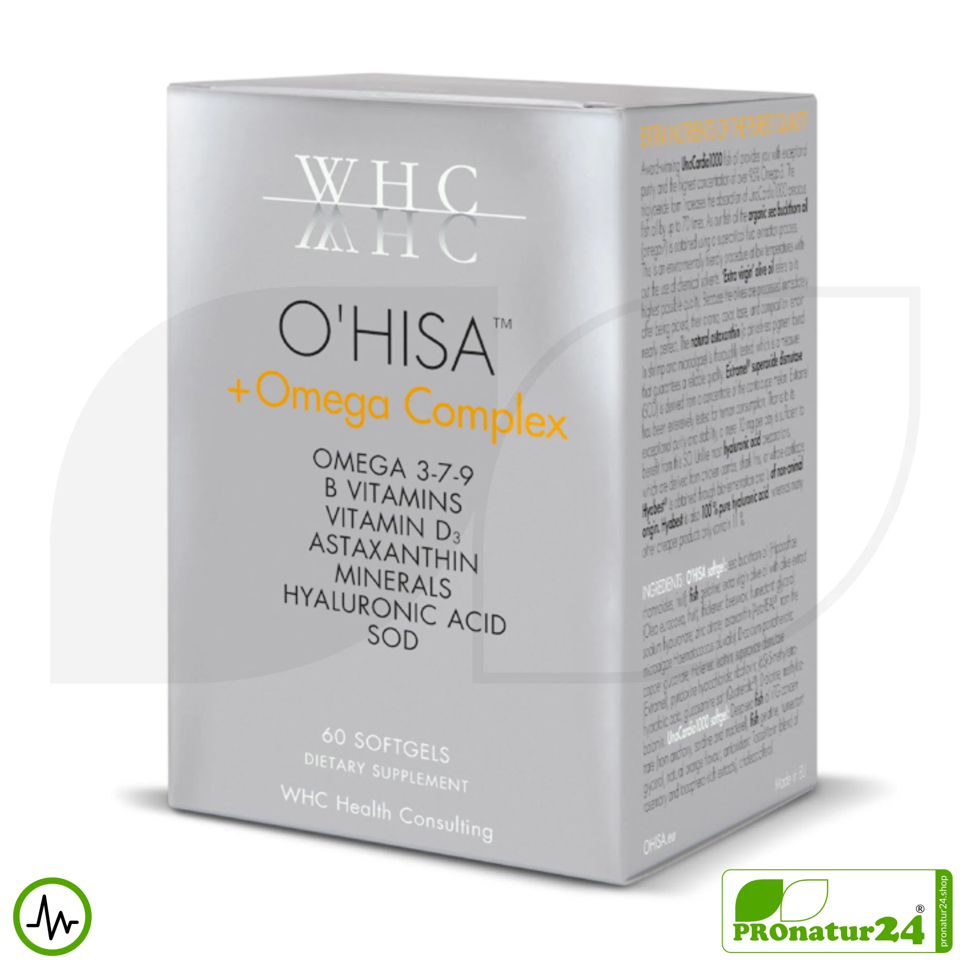 WHC O'HISA™️ + Omega Complex | Omega-3 Fatty Acids, Vitamins, Minerals, ... your daily beauty care from within!