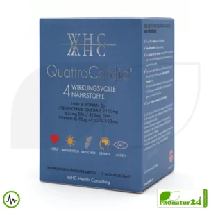 WHC QuattroCardio® (OMEGA-3 fatty acids, vitamin D3, K2 and Q10 ubiquinol)