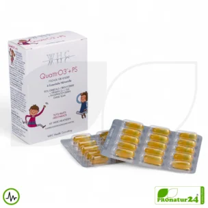 WHC QUATTRO3™ + PS fish oil complex | Omega 3 for children | 60 softgels