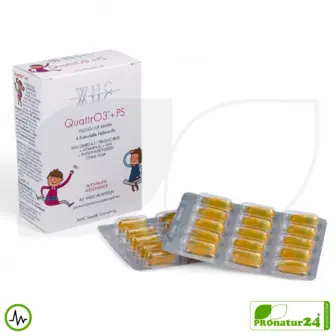 WHC QUATTRO3™ + PS | Omega 3 Fish Oil Children | 60 Softgel Capsules 11 WHC QUATTRO3™ + PS fish oil complex | Omega 3 for children | 60 softgels
