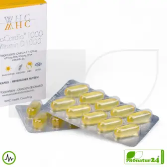 WHC UnoCardio® 1000 + Vitamin D 1000 | OMEGA-3 fatty acids | 60 softgels 11 WHC UnoCardio® 1000 + Vitamin D 1000 | OMEGA-3 fatty acids | 60 softgels