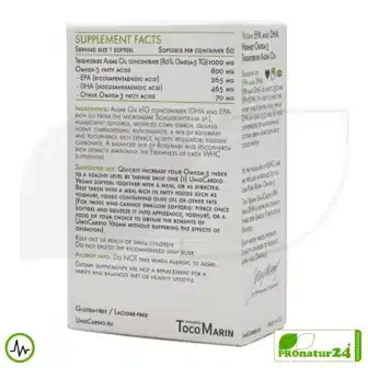 WHC UnoCardio® VEGAN | Highest Concentration of Vegan Omega-3 Capsules | OMEGA-3 Fatty Acids | 30 Softgel Capsules 10 WHC UnoCardio® VEGAN | Highest Concentration of Vegan Omega-3 Capsules | OMEGA-3 Fatty Acids | 30 Softgel Capsules