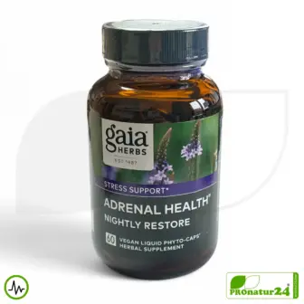 ADRENAL HEALTH - NIGHTLY RESTORE by gaia HERBS | Focus on the Night | Dietary Supplement Before Bedtime | 60 Capsules 11 ADRENAL HEALTH - NIGHTLY RESTORE by Gaia Herbs | Focus on the Night | Dietary Supplement Before Bedtime | 60 Capsules