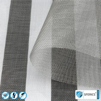 Shielding stainless steel gauze V4A03 | RF screening attenuation against electrosmog up to 55 dB | For laying. 90 cm width. Effective against 5G!