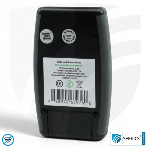 SAFE AND SOUND PRO 2 Electrosmog Detector | Unique measuring range up to 3.180.000 µW/m² | Semi-professional broadband HF measuring device for beginners | Detection of EMF radiation up to 8 GHz, including 5G! | Latest Model 2024