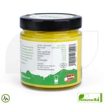 PREMIUM GHEE in GLASS | Ayurvedic clarified butter, made out of 100% hay milk (certified pasture farming AT) | filled by hand | perfect for low-carb and ketogenic diets. 14 PREMIUM GHEE | Ayurvedic clarified butter, made out of 100% hay milk (certified pasture farming AT) | filled by hand in glass | perfect for low-carb and ketogenic diets.