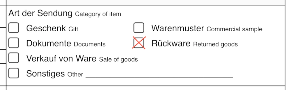 Type of return