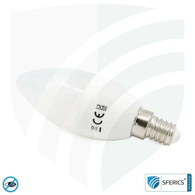 4,5 watt LED full spectrum candle | bright like 45 watts, 350 lumens | CRI 95 | flickerfree | daylight | E14 | business quality