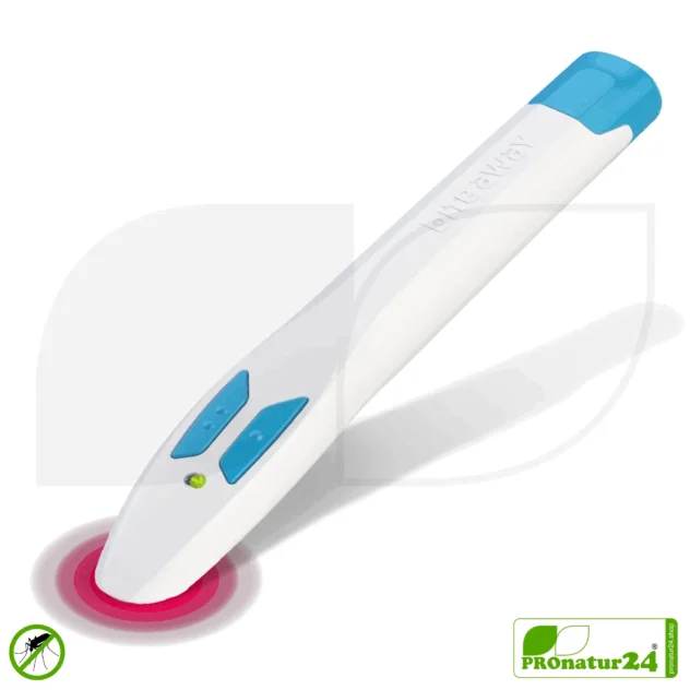 bite away® two | ORIGINAL electronic bite healer for itchiness from insect bites | chemical-free | Electric heat pen against mosquito bites as insect bite healer