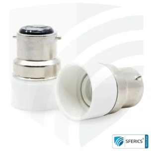 Universal adapter bulbs | E14 bulbs on B22 bayonet socket