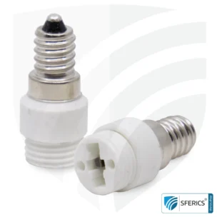 Universal adapter bulbs | G9 bulbs on E14 socket