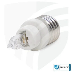 Universal adapter bulbs | G9 bulbs on E27 socket 8 Universal adapter bulbs | G9 bulbs on E27 socket