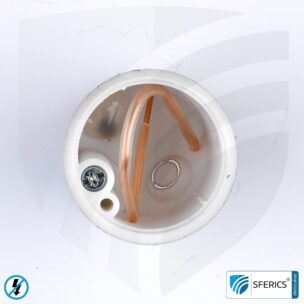 Shielded wall lights outlet box | 45 mm | installation box for drywall and flush-mounted installation | halogen free