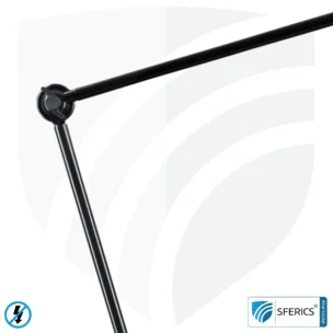 Shielded lamp LONDON in the design BLACK | desk lamp for the bright workplace or as an ingenious work lamp | E27 socket