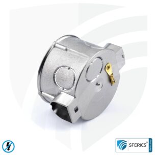 Shielded in-wall box, flat | 41 mm depth | flush-mounted installation box, as junction box or switch box | halogen free