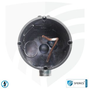 Shielded in-wall box, deep | 61 mm depth | flush-mounted installation box, as junction box or switch box | halogen free