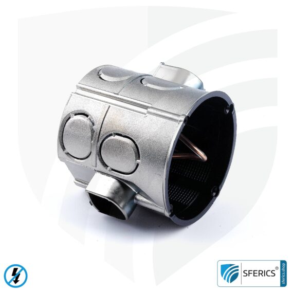 Shielded in-wall box, deep | 61 mm depth | flush-mounted installation box, as junction box or switch box | halogen free