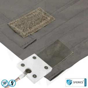 Shielding bed linen | mobile radiation protection against WIFI, cell phone, LTE, 5G, ... with efficiency over 99,99% (42 dB) | LF groundable