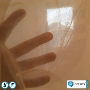 Shielding canopy electrosmog EMF | PYRAMID FOR THE SINGLE BED | Shielding effectiveness HF up to 99,99% (40 dB) | SFERICS® invest4life program | High reduction of RF radiation, WIFI, etc..