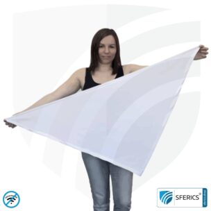 Shielding headscarf | protection up to 42 dB against HF electrosmog (cell phone, WIFI, LTE) | 5G ready!