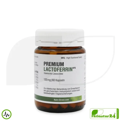 Lactoferrin HFQ capsules | 120 mg lactoferrin per capsule | premium quality dietary food