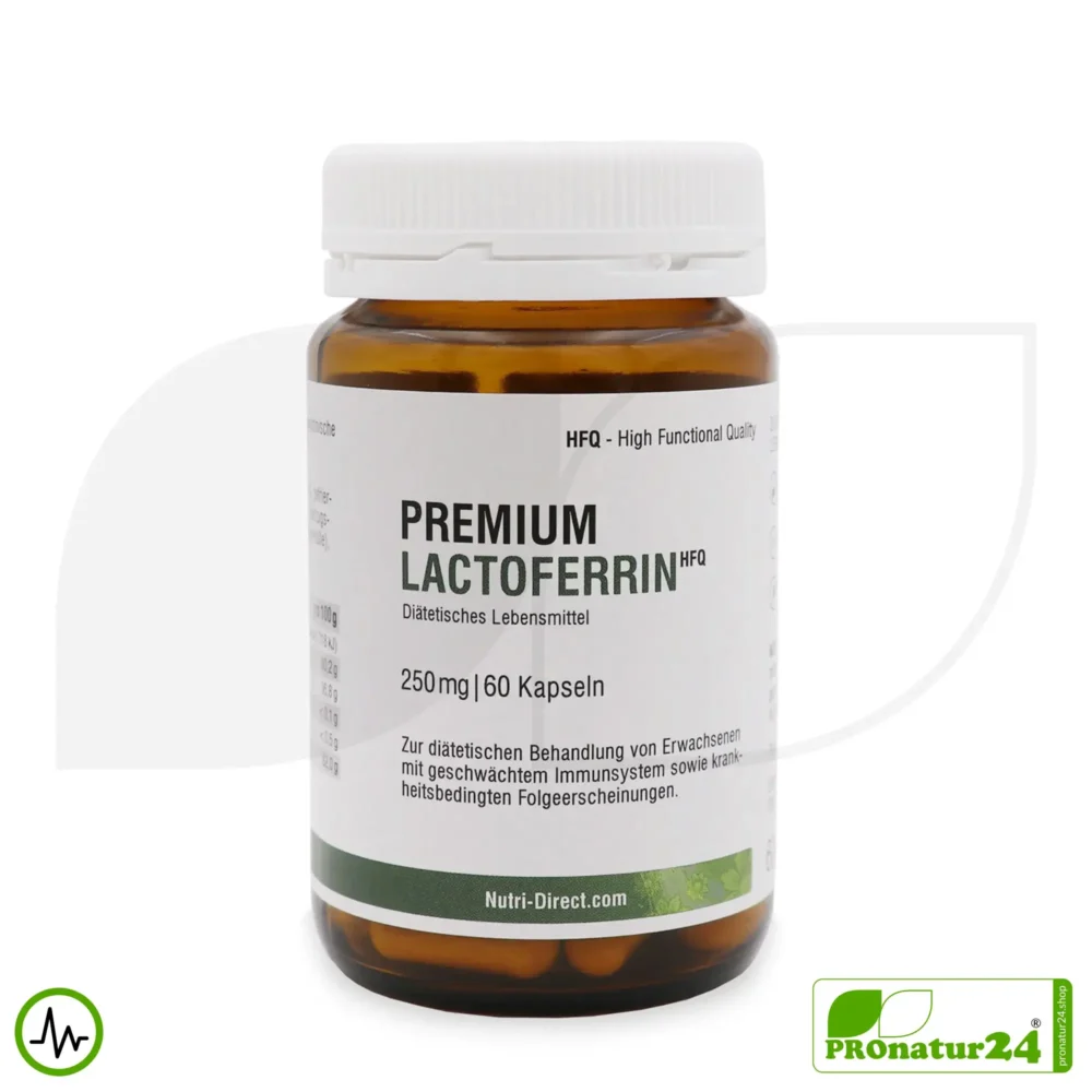 Lactoferrin HFQ capsules | 250 mg lactoferrin per capsule | premium quality dietary food