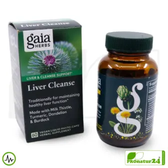 LIVER CLEANSE by Gaia HERBS | Nutritional supplement for the liver with valuable plant extracts (incl. Milk Thistle, Turmeric, ...) | 60 capsules 9 LIVER CLEANSE by Gaia HERBS | Nutritional supplement for the liver with valuable plant extracts (incl. Milk Thistle, Turmeric, ...) | 60 capsules