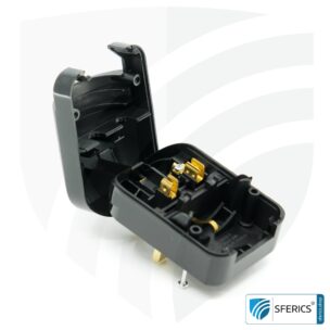 Adapter SCP3 Schuko plug type EF to UK plug type G | with high quality grounding and 13 amp fuse | travel adapter 8 Adapter SCP3 Schuko plug type EF to UK plug type G | with high quality grounding and 13 amp fuse | travel adapter