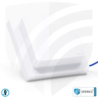 Hand-held transmitter TX-NA16-HAND | 2-channel remote control | master switch set-up | building biology save radio technology according to EnOcean standard 18 Surface-mounted repeater RP-NA16-AP | Eltako FRP65/230V-wg | level 2 repeater for mounting on installation box | master switch set-up | building biology save wireless technology according to EnOcean standard