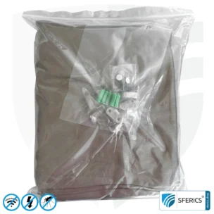 Shielding canopy electrosmog BUDGET | SINGLE BED, box shape | Shielding EMF over 99,99% (44 dB) | Groundable LF | Made in China 9 Shielding canopy electrosmog BUDGET | SINGLE BED, box shape | Shielding EMF over 99,99% (44 dB) | Groundable LF | Made in China