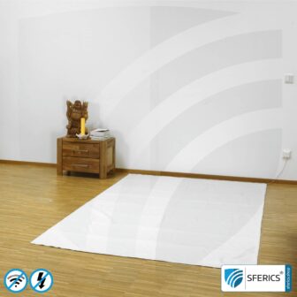 Shielding floor mat STEEL TWIN | HF shielding attenuation against electrosmog up to 42 dB | groundable LF | Effective against 5G!