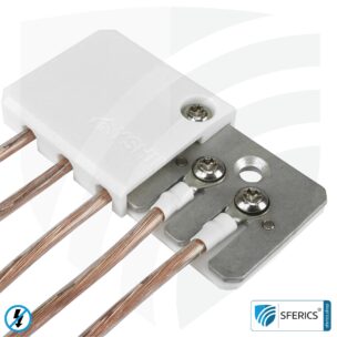 Grounding distributor | 5-fold | distribute one grounding connection to up to 4 shielding products 2 Grounding distributor | 5-fold | distribute one grounding connection to up to 4 shielding products