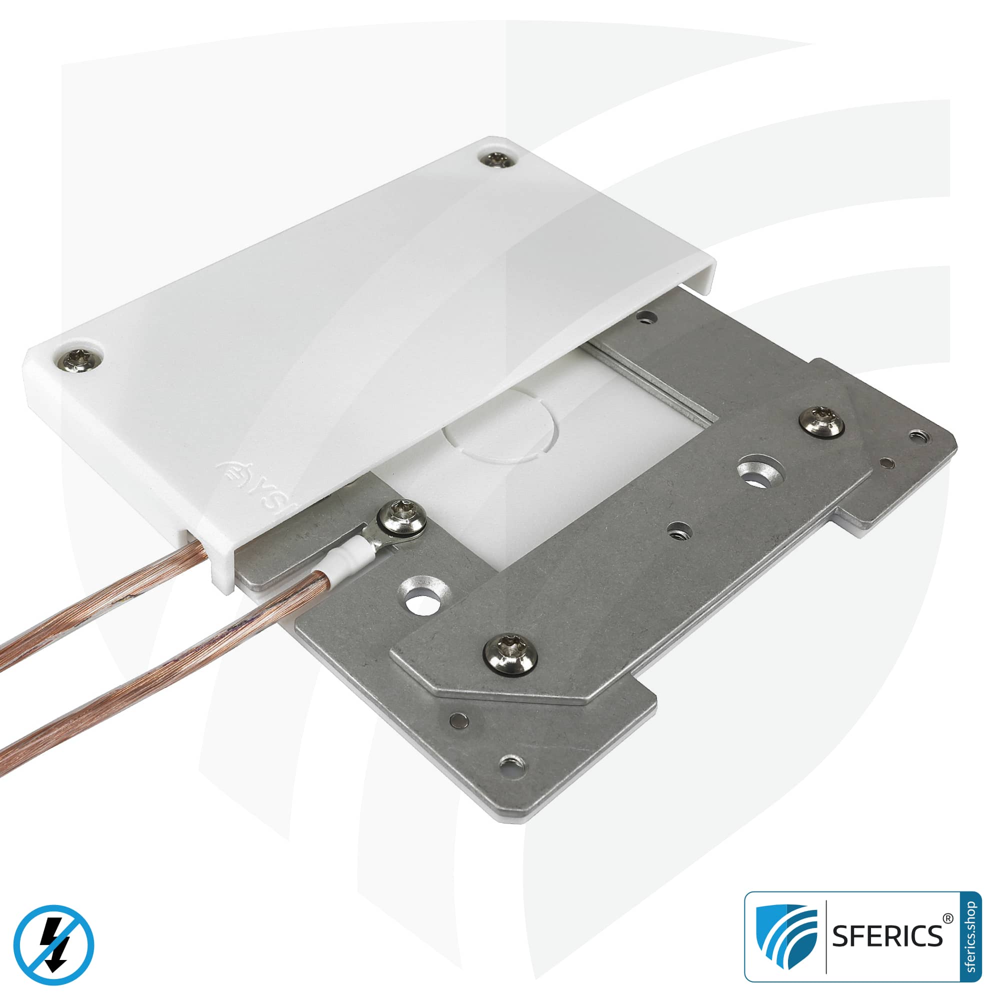 Grounding housing, stationary | grounding of shielded surfaces | indoors and outdoors 6 Grounding housing, stationary | grounding of shielded surfaces | indoors and outdoors