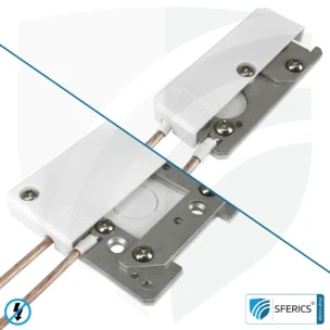 Grounding housing, stationary | grounding of shielded surfaces | indoors and outdoors 1 Grounding housing, stationary | grounding of shielded surfaces | indoors and outdoors
