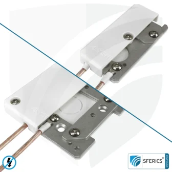 Grounding housing, stationary | grounding of shielded surfaces | indoors and outdoors