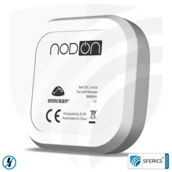 Hand-held transmitter TX-NA16-HAND | 2-channel remote control | master switch set-up | building biology save radio technology according to EnOcean standard