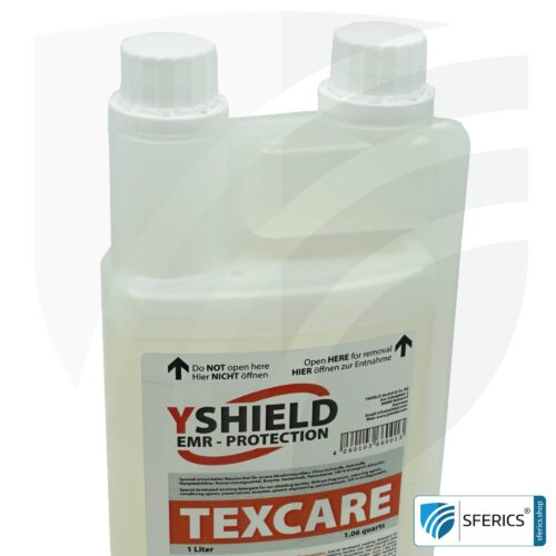 TEXCARE liquid detergent | specially developed for shielding fabrics with silver threads and stainless steel yarns