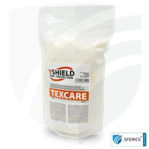 TEXCARE powder detergent | specially developed for shielding fabrics with silver threads and stainless steel yarns 1 TEXCARE powder detergent | specially developed for shielding fabrics with silver threads and stainless steel yarns