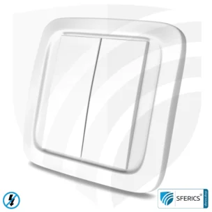 Wall transmitter TX-NA16-WAND | 2-channel remote control | master switch set-up | building biology save radio technology according to EnOcean standard 1 Wall transmitter TX-NA16-WAND | 2-channel remote control | master switch set-up | building biology save radio technology according to EnOcean standard