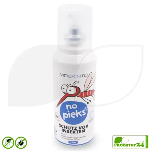 MOSKINTO no pieks | Insect repellent spray with Icaridin against mosquitoes and ticks (ages 2+) | 75 ml
