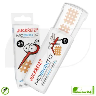 MOSKINTO no pieks Insect Repellent Spray | Picaridin Protection Against Mosquitoes & Ticks | DEET-Free | 75 ml 27 MOSKINTO Mosquito Bite Patch | Fast Itch Relief – Without Chemicals