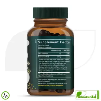 LIVER CLEANSE by Gaia HERBS | Nutritional supplement for the liver with valuable plant extracts (incl. Milk Thistle, Turmeric, ...) | 60 capsules 12 LIVER CLEANSE by Gaia HERBS | Nutritional supplement for the liver with valuable plant extracts (incl. Milk Thistle, Turmeric, ...) | 60 capsules