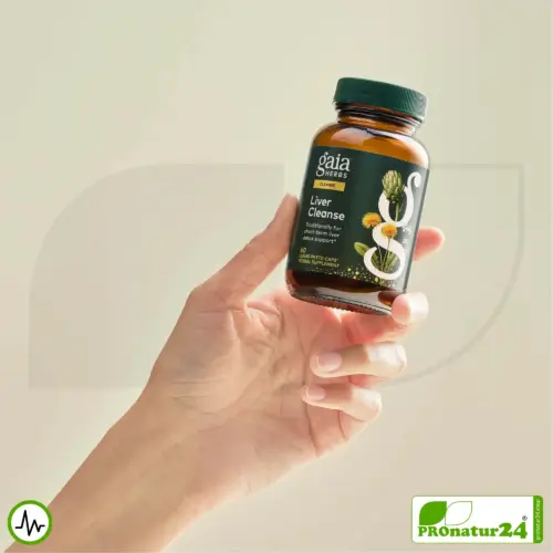 LIVER CLEANSE by Gaia HERBS | Nutritional supplement for the liver with valuable plant extracts (incl. Milk Thistle, Turmeric, ...) | 60 capsules