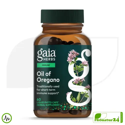 OIL OF OREGANO by gaia HERBS | Power Plant for Natural Resilience | Digestion | Vitality | Well-Being | 60 Capsules