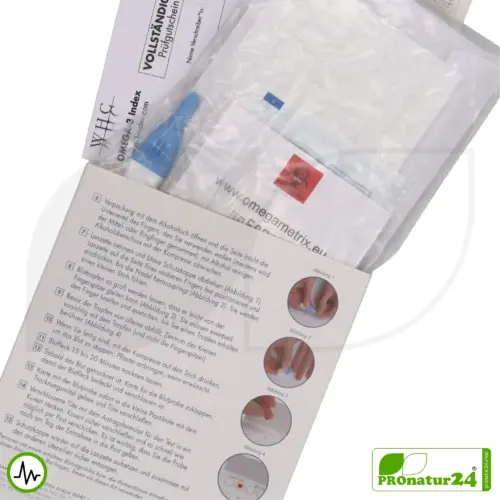 Complete OMEGA-3 INDEX | WHC Test Kit for a Lab Analysis with 26 Values
