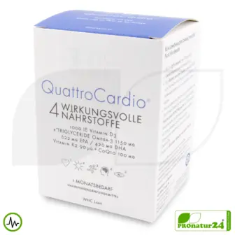 WHC QuattroCardio® (OMEGA-3 fatty acids, vitamin D3, K2 and Q10 ubiquinol) | 90 capsules 10 WHC QuattroCardio® (OMEGA-3 fatty acids, vitamin D3, K2 and Q10 ubiquinol) | 90 capsules