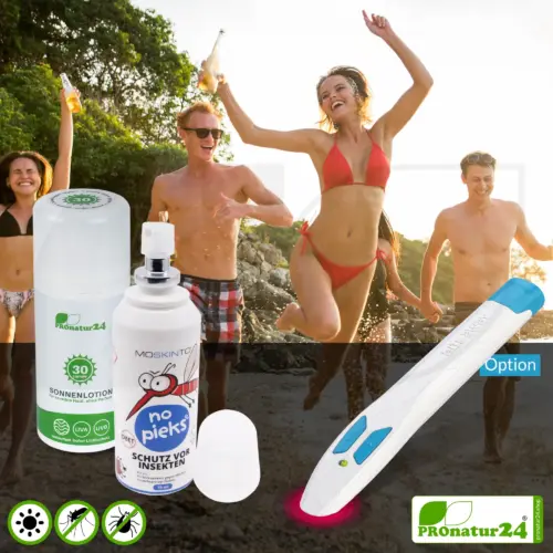 Summer Protection Set | Mineral Sunscreen SPF 30 + Mosquito & Tick Repellent (DEET-free) | with Electronic Sting Healer (optional)